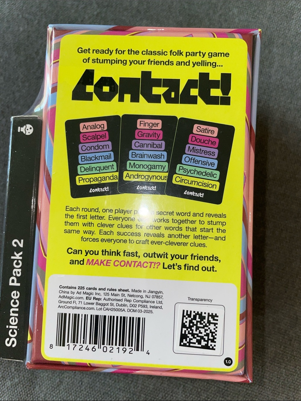 Contact! Card Game - Bright Multi-Color Box - Picture 2 of 4